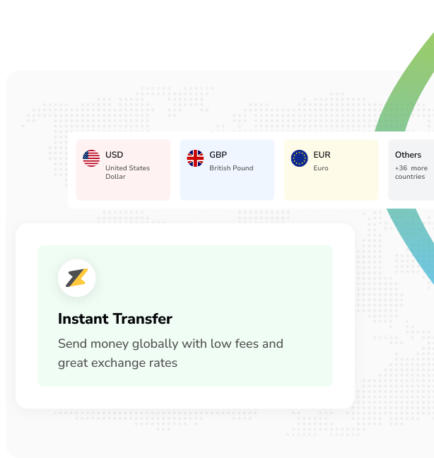 Illustration of global financial network
