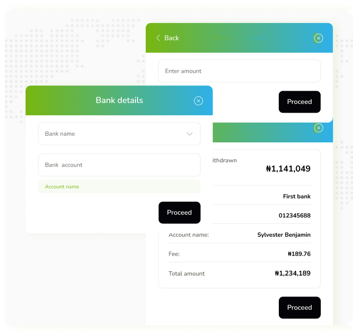 Illustration of global payout services